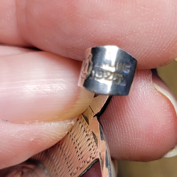 Sterling silver vintage Mayan calendar pendant - Picture 6 of 9